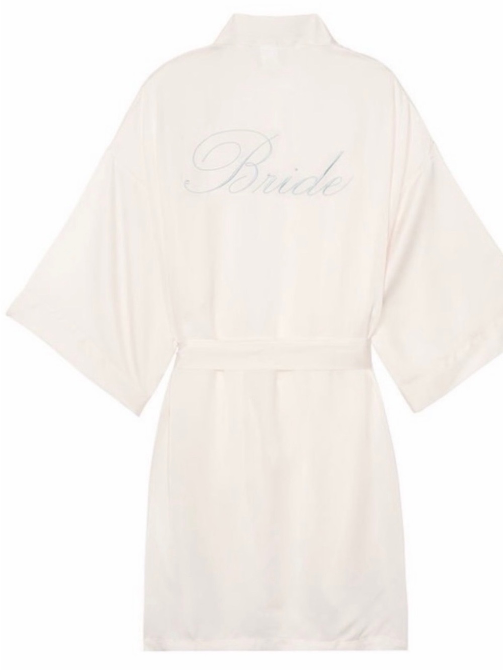 Victoria's Secret I Do Satin Bridal Robe in White